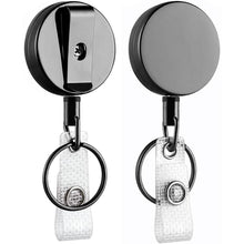 Load image into Gallery viewer, 2-Pack: Heavy Duty Retractable Badge Holder Reel