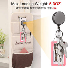 Load image into Gallery viewer, 2-Pack: Heavy Duty Retractable Badge Holder Reel