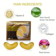 Load image into Gallery viewer, 2-Pack: Hydrating Eye Care Under Eye Crystal Mask Golden Under Eye Patches For Women and Men