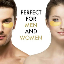 Load image into Gallery viewer, 2-Pack: Hydrating Eye Care Under Eye Crystal Mask Golden Under Eye Patches For Women and Men