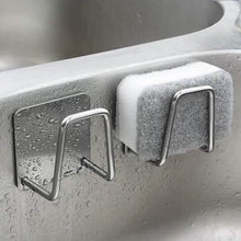 Load image into Gallery viewer, 2-Pack: Kitchen Stainless Steel Sink Sponge Holder