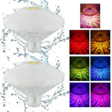 将图片加载到图库查看器,2-Pack: LED Color Changing Floating Pool Lights with 8 Modes Lighting