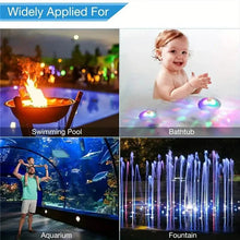 将图片加载到图库查看器,2-Pack: LED Color Changing Floating Pool Lights with 8 Modes Lighting