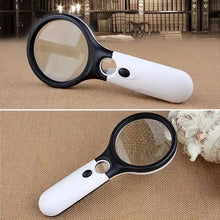 将图片加载到图库查看器,2-Pack: LED Light 45x Magnifying Glass Lens Mini Pocket Handheld Microscope