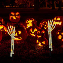Load image into Gallery viewer, 2-Pack: Light Up Skull Arm Stakes