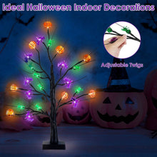 Load image into Gallery viewer, 2-Pack: Lighted Halloween Trees with Timer and Adjustable Twigs