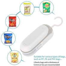 Load image into Gallery viewer, 2-Pack: Mempedont Mini Bag Sealer - Heat Sealer for Plastic Bags
