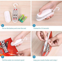 Load image into Gallery viewer, 2-Pack: Mempedont Mini Bag Sealer - Heat Sealer for Plastic Bags