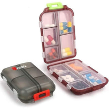 Load image into Gallery viewer, 2-Pack: Portable Weekly Travel Pill Organizer Case