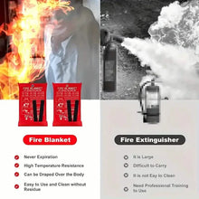 Load image into Gallery viewer, 2-Pack: Premium Fiberglass Fire Blankets - Heat-Resistant, Compact and Reusable