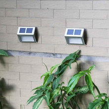 将图片加载到图库查看器,2 Pack: Solar Light 2 LEDs Wall Lamp Waterproof Security Light