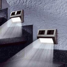 将图片加载到图库查看器,2 Pack: Solar Light 2 LEDs Wall Lamp Waterproof Security Light