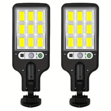 将图片加载到图库查看器,2-Pack: Solar Outdoor Security Street Lighting, 3 Modes With Wireless Motion Sensing and Remote Control