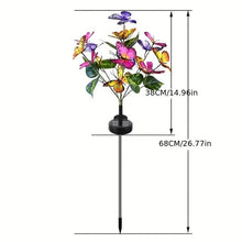 将图片加载到图库查看器,2-Pack: Solar-Powered Butterfly Flower Lamp