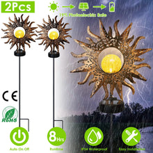 将图片加载到图库查看器,2-Pack: Solar Powered Glass Globe Stake Lamp