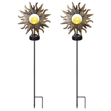 将图片加载到图库查看器,2-Pack: Solar Powered Glass Globe Stake Lamp