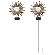 将图片加载到图库查看器,2-Pack: Solar Powered Glass Globe Stake Lamp