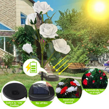 Load image into Gallery viewer, 2-Pack: Solar Powered Rose Flower LED Decorative Lamp