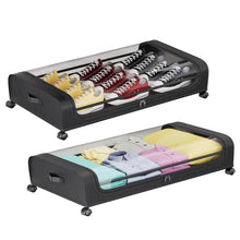 将图片加载到图库查看器,Under-Bed Storage Drawer with Wheels Multipurpose with Clear Window & Label