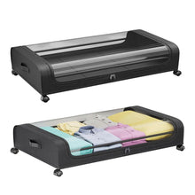 将图片加载到图库查看器,Under-Bed Storage Drawer with Wheels Multipurpose with Clear Window & Label
