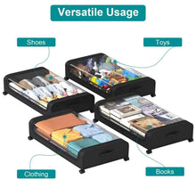 将图片加载到图库查看器,Under-Bed Storage Drawer with Wheels Multipurpose with Clear Window & Label