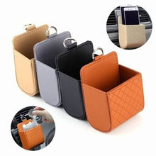Load image into Gallery viewer, 2-Pack: Universal Car Mobile Phone Bag PU Leather Car Auto Air Outlet Coin Bag Case