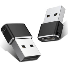 Load image into Gallery viewer, 2-Pack: USB C Female to USB Male Adapter