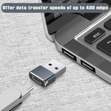Load image into Gallery viewer, 2-Pack: USB C Female to USB Male Adapter