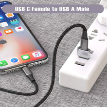 Load image into Gallery viewer, 2-Pack: USB C Female to USB Male Adapter