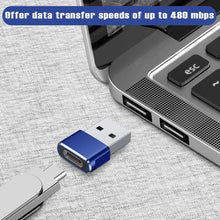Load image into Gallery viewer, 2-Pack: USB C Female to USB Male Adapter
