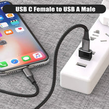 Load image into Gallery viewer, 2-Pack: USB C Female to USB Male Adapter