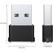 Load image into Gallery viewer, 2-Pack: USB C Female to USB Male Adapter
