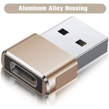 Load image into Gallery viewer, 2-Pack: USB C Female to USB Male Adapter