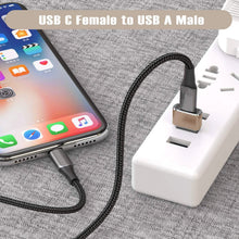 Load image into Gallery viewer, 2-Pack: USB C Female to USB Male Adapter