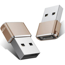 Load image into Gallery viewer, 2-Pack: USB C Female to USB Male Adapter