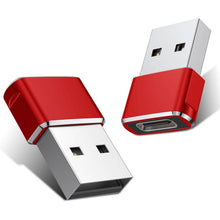 Load image into Gallery viewer, 2-Pack: USB C Female to USB Male Adapter