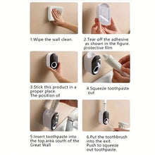 Load image into Gallery viewer, 2-Pack: Wall-Mounted Automatic Toothpaste Dispenser
