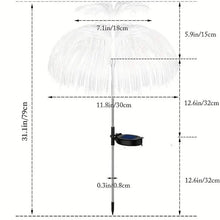 Load image into Gallery viewer, 2-Pack: Waterproof Solar Jellyfish Fiber Optic Light