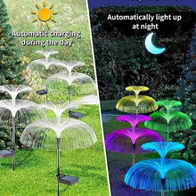 Load image into Gallery viewer, 2-Pack: Waterproof Solar Jellyfish Fiber Optic Light