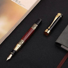 Load image into Gallery viewer, 2-Pack: Wood Grain Classical Fountain Pen Ballpoint Pen