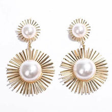 Load image into Gallery viewer, 2-Pairs: Women's Imitation Pearl Alloy Earrings