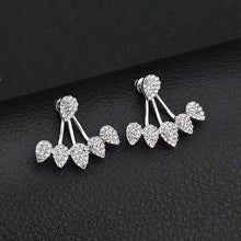Load image into Gallery viewer, 2-Pairs: Women's Small Diamond Cubic Zirconia Earrings