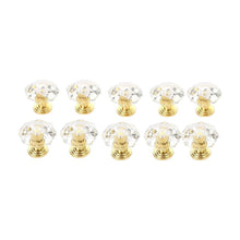 Load image into Gallery viewer, 2 pcs Crystal Knobs Cupboard Drawer Pull Handle Door Knob Diamond Shape Cabinet Knob Home Furniture Accessories Dresser Knobs For Kitchen Furniture Kids Room Cabinet Knobs