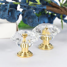 Load image into Gallery viewer, 2 pcs Crystal Knobs Cupboard Drawer Pull Handle Door Knob Diamond Shape Cabinet Knob Home Furniture Accessories Dresser Knobs For Kitchen Furniture Kids Room Cabinet Knobs