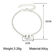 Load image into Gallery viewer, 2 Pcs/Set Fashion Best Friends Charm Bracelets For Women Girls Heart Friendship Forever Jewelry Bracelets For Women Cute Jewelry Love Sister Best Friend Charm Bracelet For Girls Best Gifts For Friends
