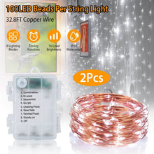 将图片加载到图库查看器,2-Piece: 100LED Beads String Lights