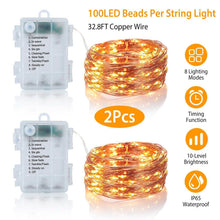 将图片加载到图库查看器,2-Piece: 100LED Beads String Lights