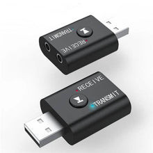 Load image into Gallery viewer, 2-Piece: 2-in-1 USB Wireless Bluetooth Adapter 5.0 Transmitter