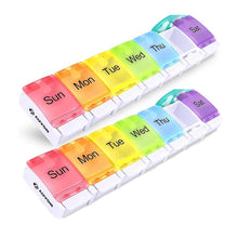 Load image into Gallery viewer, 2-Piece: 7 Day Pill Box Case