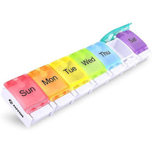 Load image into Gallery viewer, 2-Piece: 7 Day Pill Box Case
